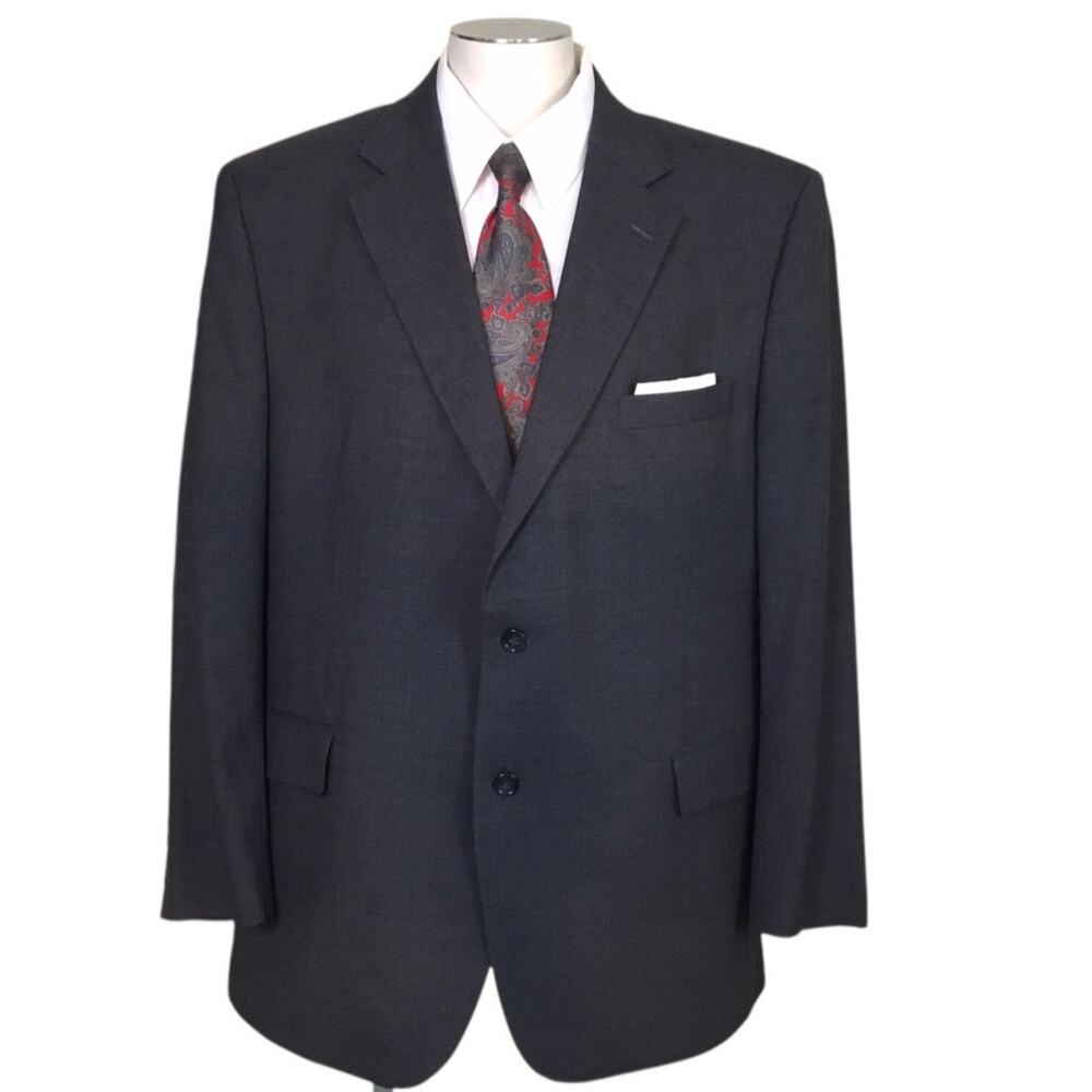 Joseph A Bank Classic Traditional Suit Coat Gray Size 46 Reg